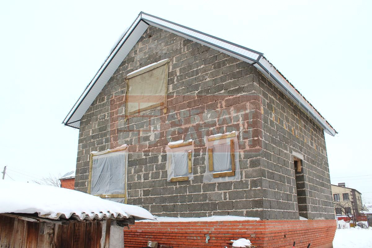 Двухэтажный дом из арболит блоков в Стерлибашево